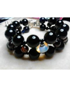 Black doubled-bracelet