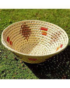4 Diamond 4 Color Band Thatch Bowl